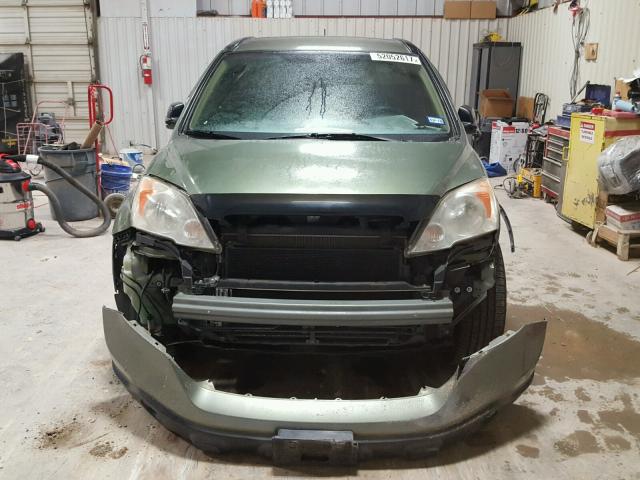 JHLRE38338C035847 - 2008 HONDA CR-V LX GREEN photo 9