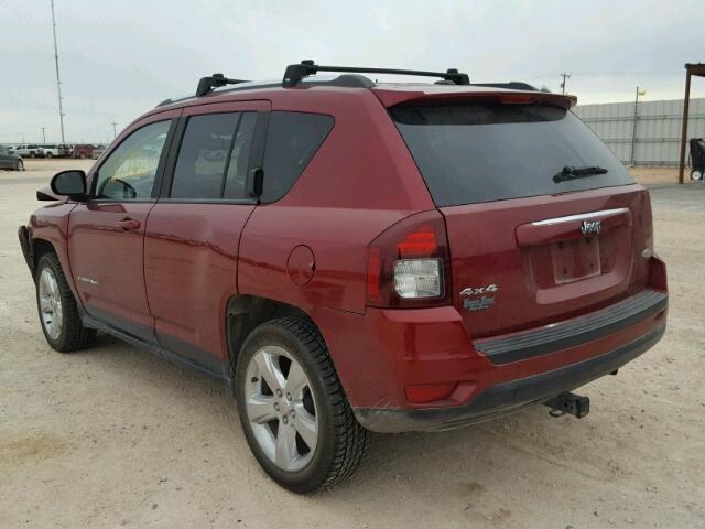 1C4NJDEB5ED904785 - 2014 JEEP COMPASS LA RED photo 3