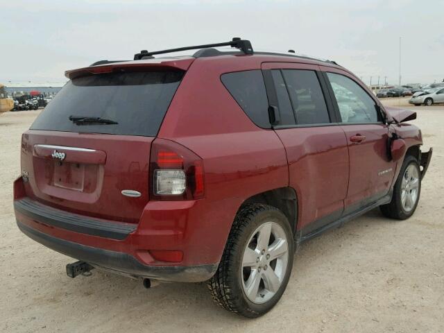 1C4NJDEB5ED904785 - 2014 JEEP COMPASS LA RED photo 4