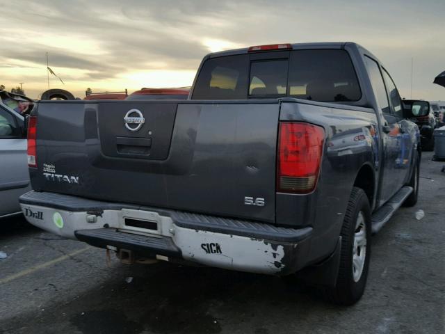 1N6AA07A04N517465 - 2004 NISSAN TITAN XE GRAY photo 4