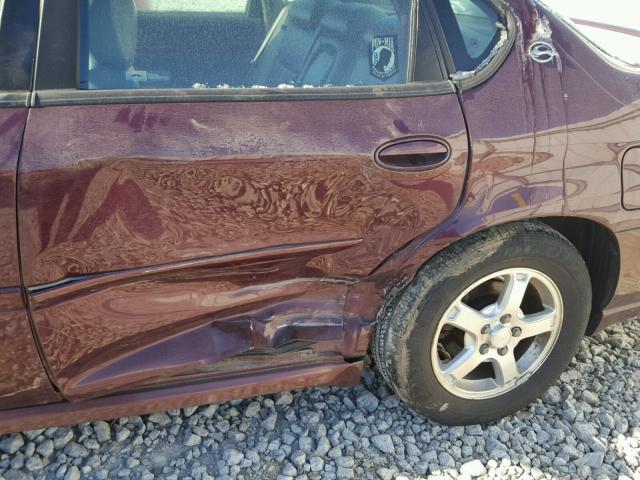 2G1WH52K449179730 - 2004 CHEVROLET IMPALA LS BURGUNDY photo 9