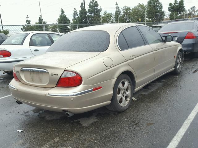 SAJDA01N92FM37599 - 2002 JAGUAR S-TYPE GOLD photo 4