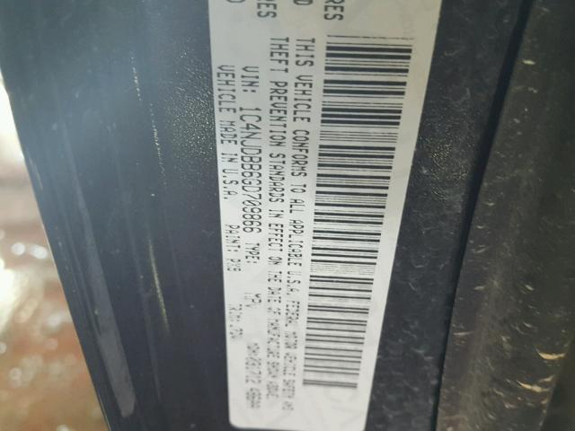 1C4NJDBB6GD709866 - 2016 JEEP COMPASS SP BLACK photo 10