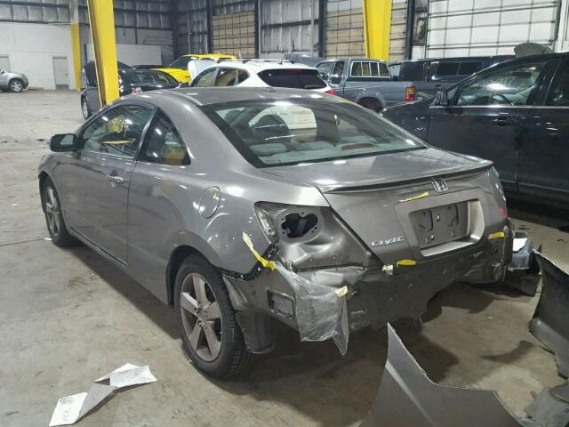 2HGFG12968H569287 - 2008 HONDA CIVIC EXL GRAY photo 3