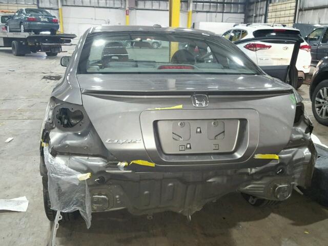 2HGFG12968H569287 - 2008 HONDA CIVIC EXL GRAY photo 9