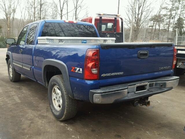 1GCEK19T13E120450 - 2003 CHEVROLET SILVERADO BLUE photo 3