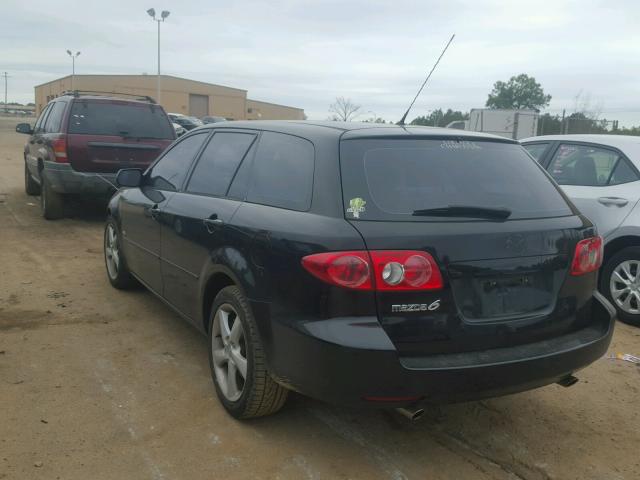 1YVFP82D445N69232 - 2004 MAZDA 6 S BLACK photo 3