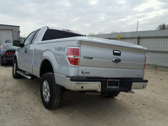 1FTFX1EF5EFB84512 - 2014 FORD F150 SUPER SILVER photo 3