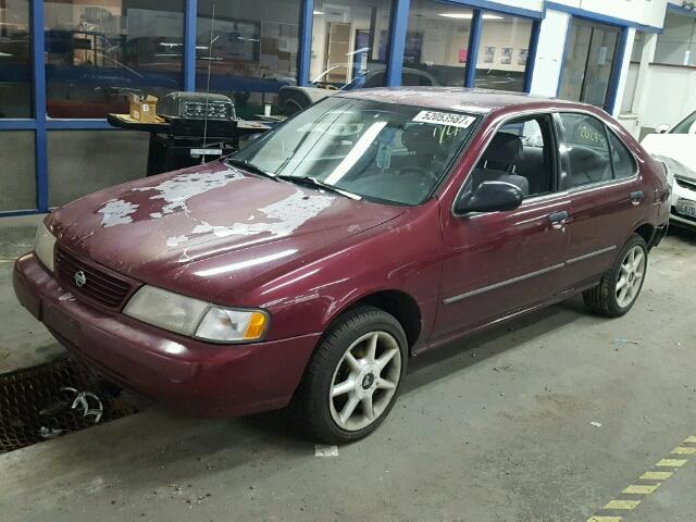 1N4AB41D9VC779627 - 1997 NISSAN SENTRA XE MAROON photo 2