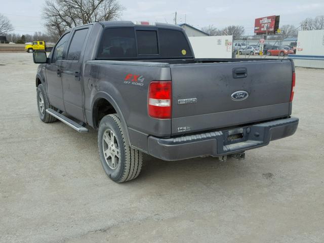 1FTPW14504FA12872 - 2004 FORD F150 SUPER CHARCOAL photo 3