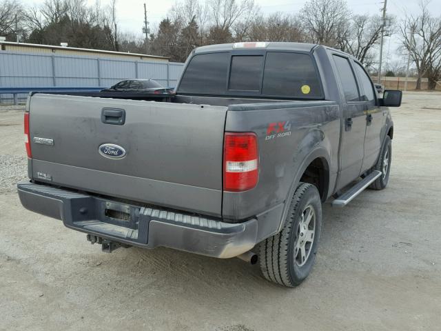 1FTPW14504FA12872 - 2004 FORD F150 SUPER CHARCOAL photo 4