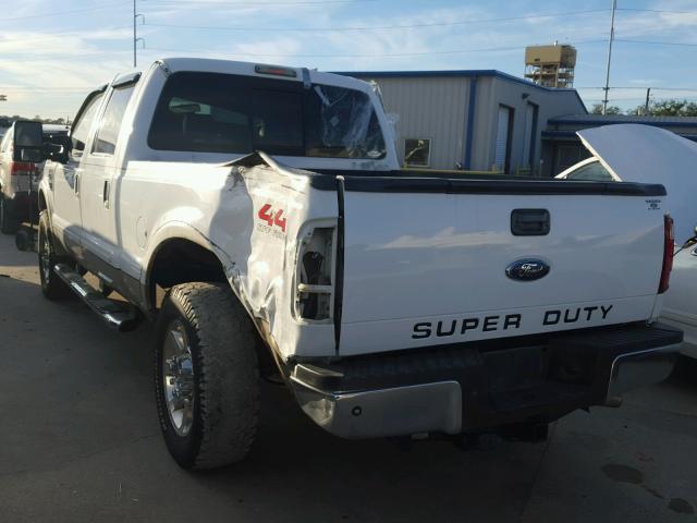 1FTSW21R38EA34982 - 2008 FORD F250 SUPER WHITE photo 3