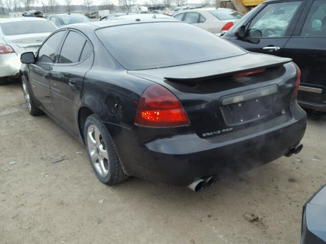 2G2WC54C451326290 - 2005 PONTIAC GRAND PRIX BLACK photo 3