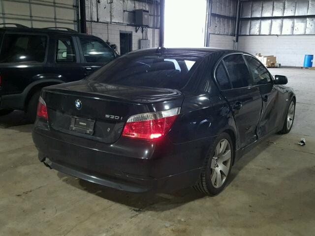 WBANE73596CM30878 - 2006 BMW 530 I BLACK photo 4