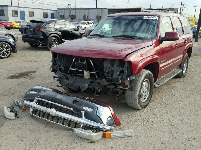 1GNEK13T62J193593 - 2002 CHEVROLET TAHOE K150 BURGUNDY photo 2