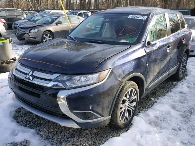 JA4AZ3A38GZ041237 - 2016 MITSUBISHI OUTLANDER BLUE photo 2