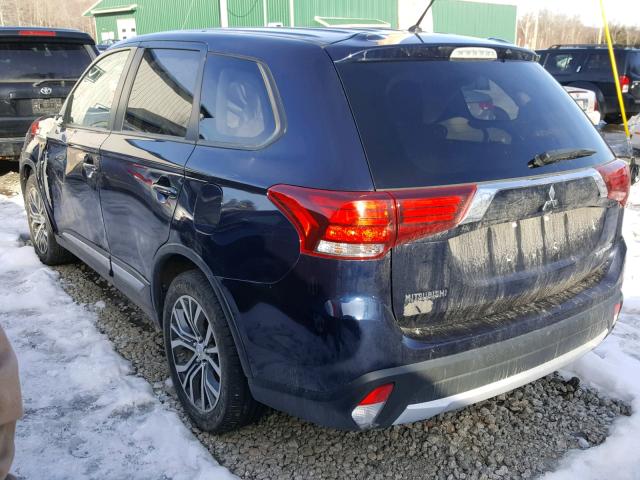 JA4AZ3A38GZ041237 - 2016 MITSUBISHI OUTLANDER BLUE photo 3