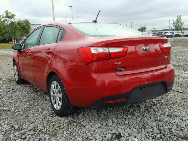 KNADM4A36F6437705 - 2015 KIA RIO LX Կարմիր լուսանկար 3