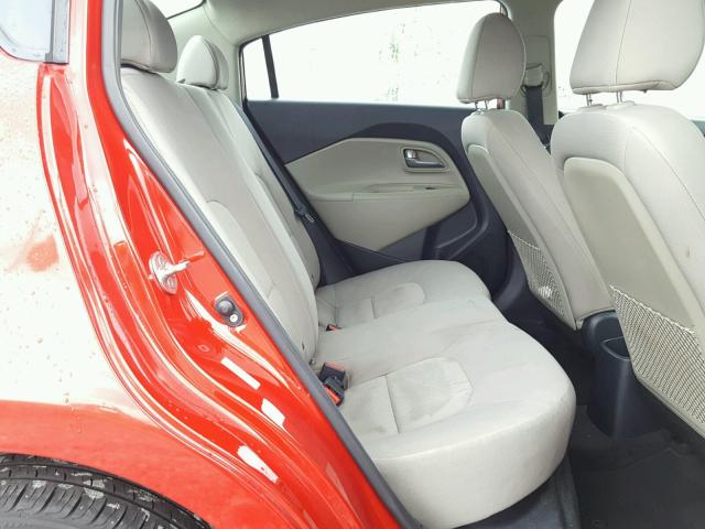 KNADM4A36F6437705 - 2015 KIA RIO LX RED photo 6