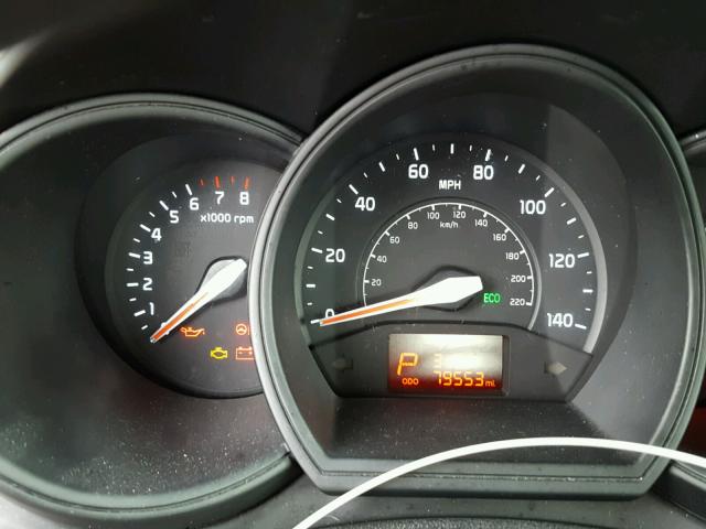 KNADM4A36F6437705 - 2015 KIA RIO LX Կարմիր լուսանկար 8