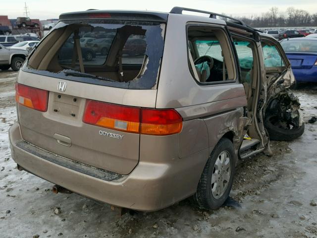 5FNRL189X3B067220 - 2003 HONDA ODYSSEY EX GOLD photo 4