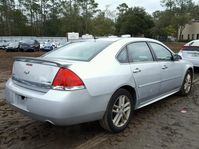 2G1WC5EMXB1180341 - 2011 CHEVROLET IMPALA LTZ SILVER photo 4