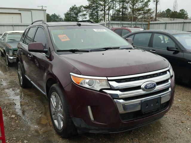 2FMDK3KC5BBA59157 - 2011 FORD EDGE LIMIT MAROON photo 1