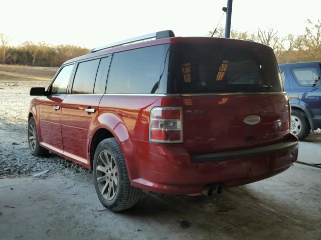 2FMGK5CC0CBD16234 - 2012 FORD FLEX SEL MAROON photo 3