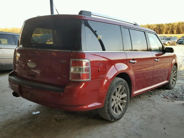 2FMGK5CC0CBD16234 - 2012 FORD FLEX SEL MAROON photo 4