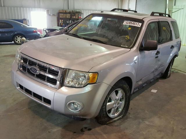 1FMCU93148KC45759 - 2008 FORD ESCAPE XLT SILVER photo 2