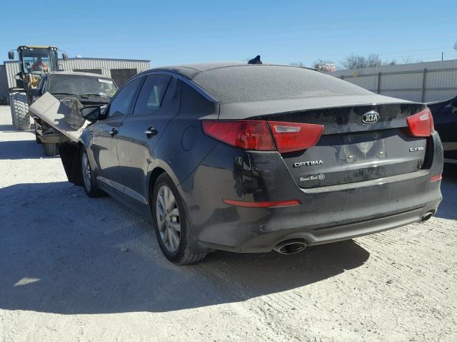 5XXGN4A72EG344566 - 2014 KIA OPTIMA EX BLACK photo 3