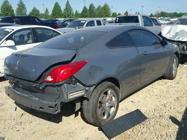 1G2ZH17N184155334 - 2008 PONTIAC G6 GT CHARCOAL photo 4