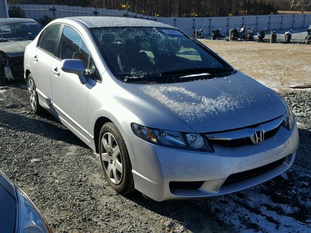 2HGFA1F57AH329275 - 2010 HONDA CIVIC LX SILVER photo 1