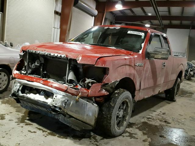 1FTRX14819KC52396 - 2009 FORD F150 SUPER RED photo 2