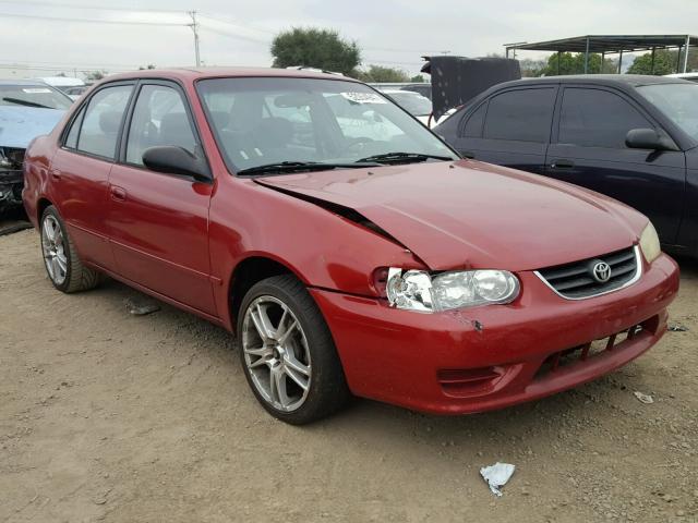 1NXBR12E81Z555085 - 2001 TOYOTA COROLLA CE RED photo 1