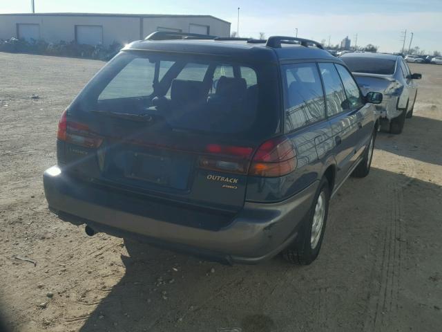 4S3BG6850V7650792 - 1997 SUBARU LEGACY OUT BLUE photo 4