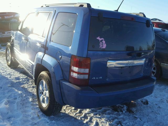 1J4PN2GK5AW155932 - 2010 JEEP LIBERTY SP BLUE photo 3