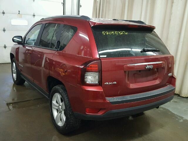 1C4NJDEB8GD663453 - 2016 JEEP COMPASS LA RED photo 3