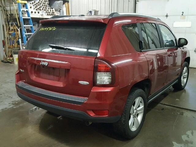 1C4NJDEB8GD663453 - 2016 JEEP COMPASS LA RED photo 4