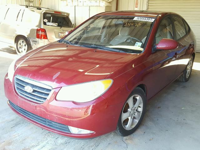 KMHDU46D27U211478 - 2007 HYUNDAI ELANTRA GL BURGUNDY photo 2