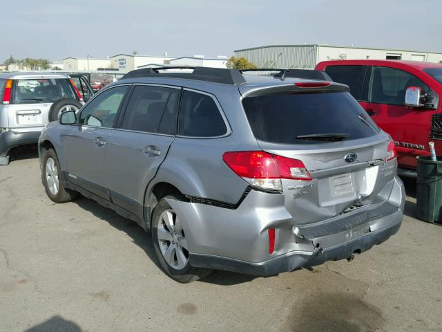 4S4BRBFC2B3353705 - 2011 SUBARU OUTBACK 2. SILVER photo 3