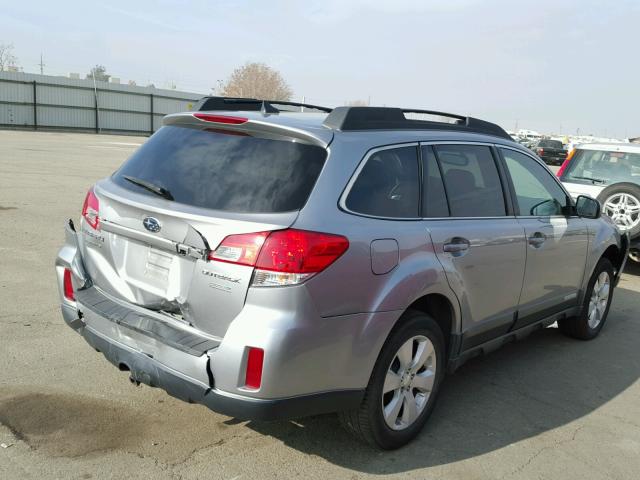 4S4BRBFC2B3353705 - 2011 SUBARU OUTBACK 2. SILVER photo 4