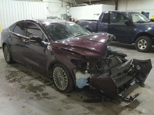 3FA6P0K96DR108670 - 2013 FORD FUSION TIT MAROON photo 1