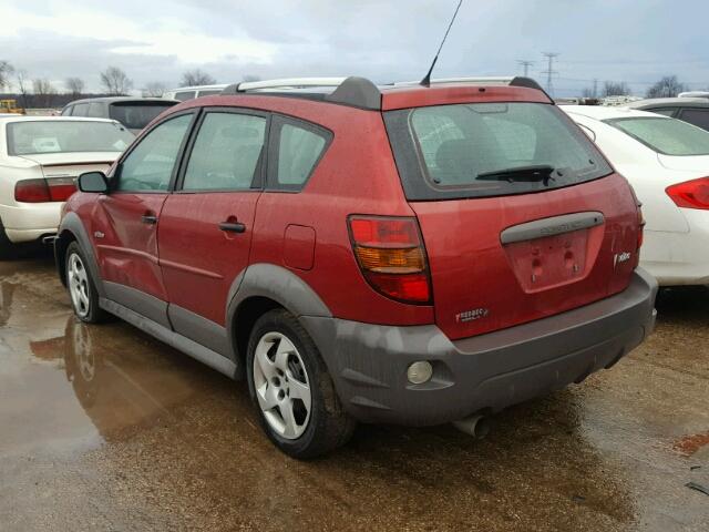 5Y2SL65866Z437040 - 2006 PONTIAC VIBE RED photo 3