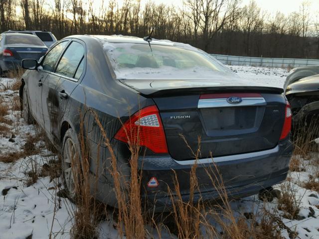 3FAHP0JA2AR427418 - 2010 FORD FUSION SEL BLACK photo 3