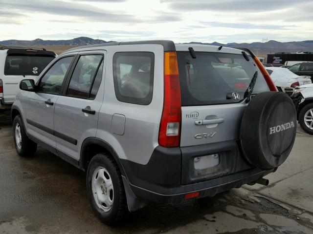 JHLRD68474C020162 - 2004 HONDA CR-V LX SILVER photo 3