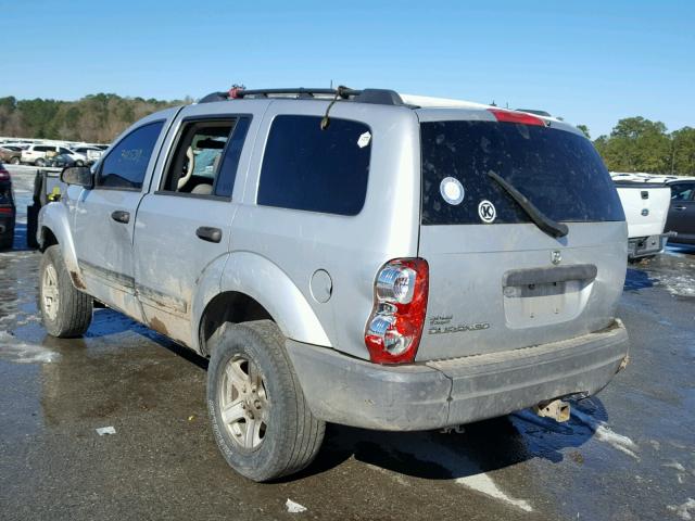 1D4HD38N66F142130 - 2006 DODGE DURANGO SX SILVER photo 3