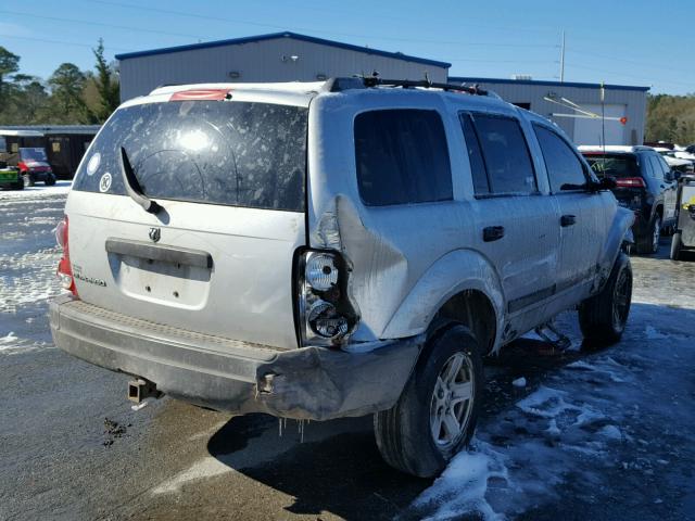 1D4HD38N66F142130 - 2006 DODGE DURANGO SX SILVER photo 4