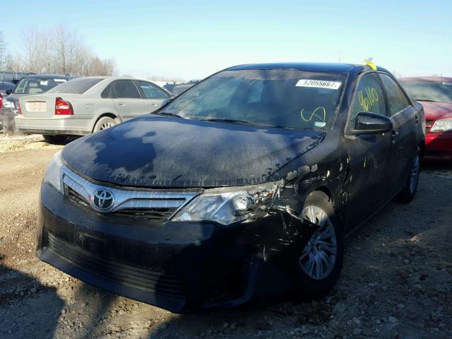 4T4BF1FK7CR213483 - 2012 TOYOTA CAMRY BASE BLACK photo 2