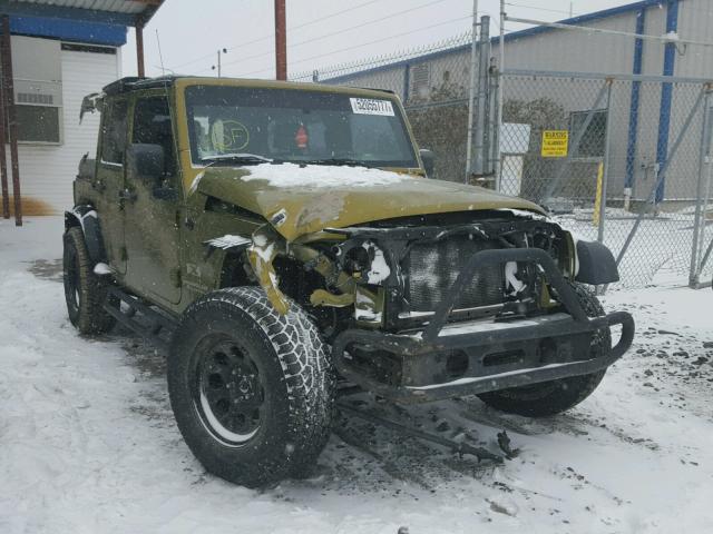 1J4GA39177L138372 - 2007 JEEP WRANGLER X GREEN photo 1